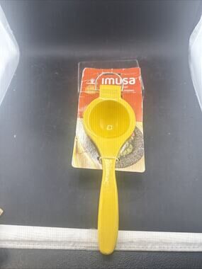 IMUSA Yellow Lemon Squeezer Cast Aluminum Manual Citrus Juicer Press BPA Free